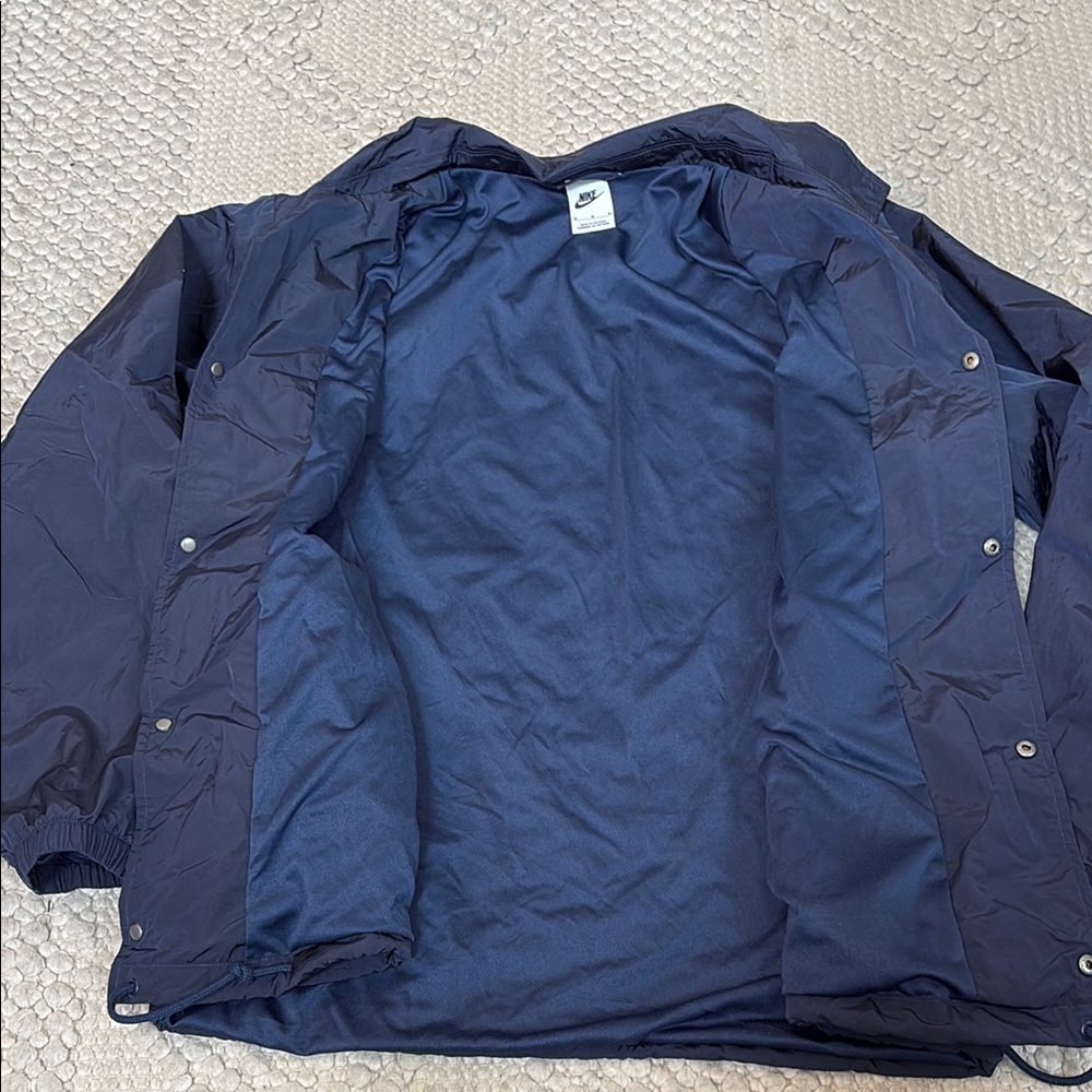 Nike Navy Blue Windbreaker Jacket - Picture 2 of 2